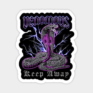 Venomous - cobra streetwear t-shirt design Magnet