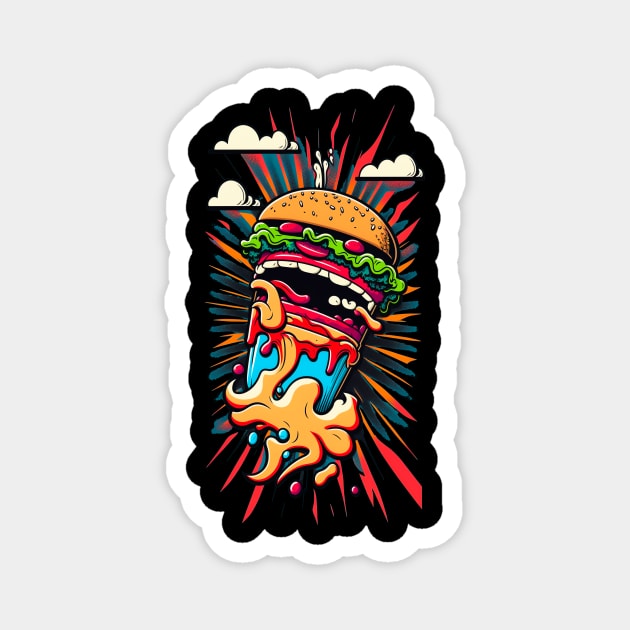 Hamburger lover Magnet by Greeck