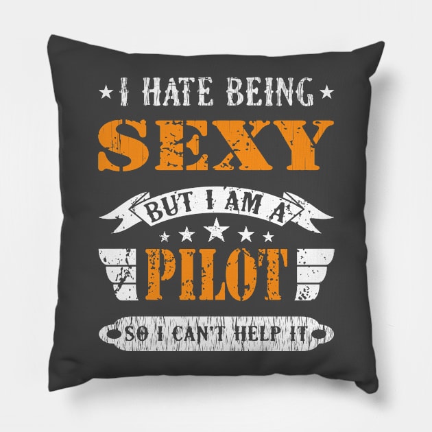 Sexy pilot Pillow by sudiptochy29