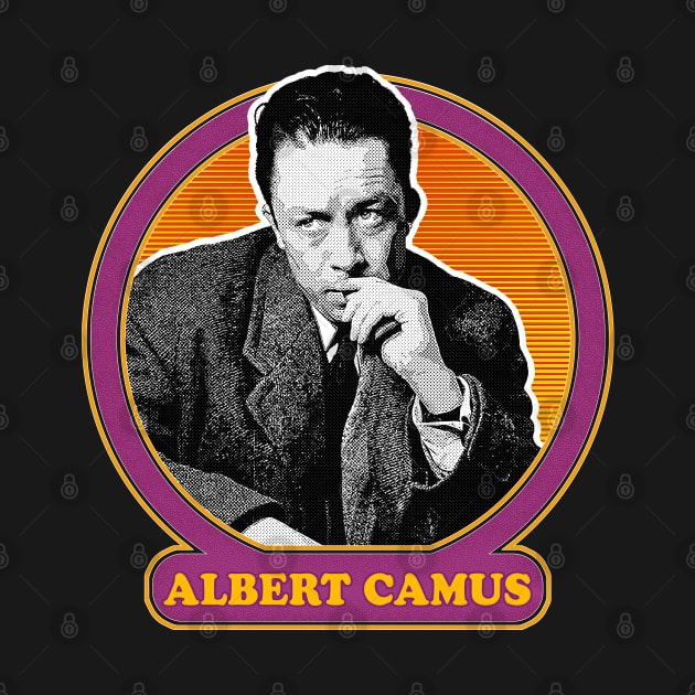 Albert Camus // Retro Fan Art Design by DankFutura