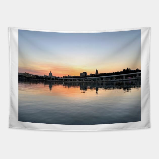 Sunset Malaga Tapestry by MasoMelo