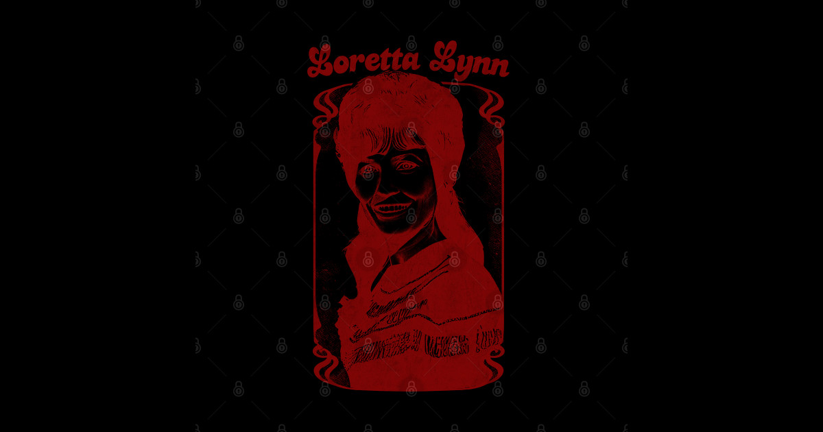 Loretta Lynn Retro Style Fan Art Design Loretta Lynn Sticker Teepublic