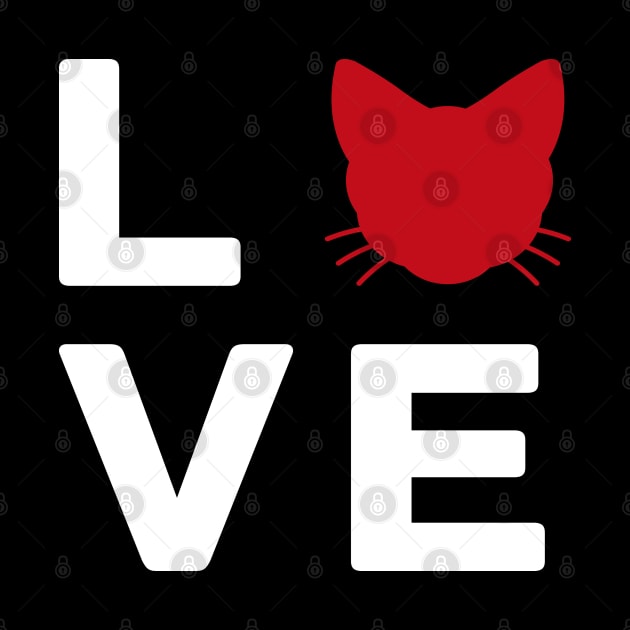 Love Cat T Shirt by cowyark rubbark