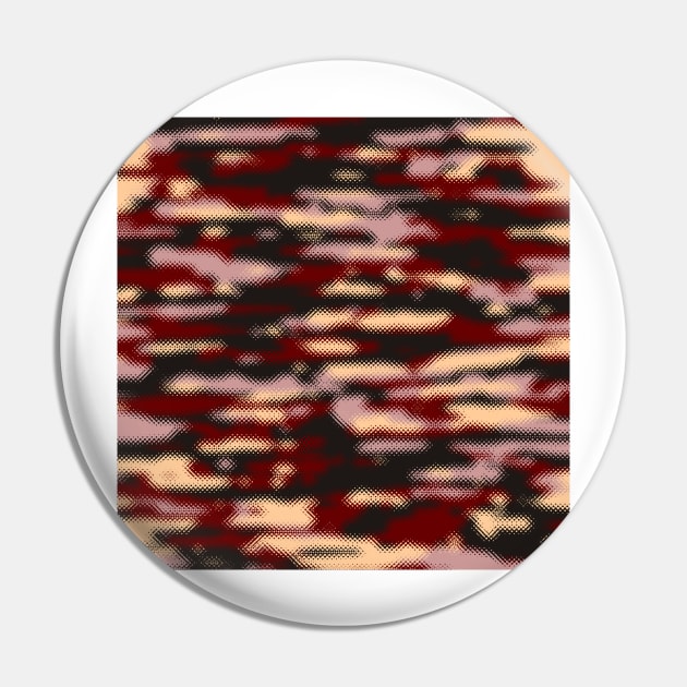 Maroon Wheat Camouflage Pin by Tshirtstory