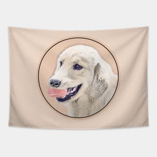 Golden Retriever with Tennis Ball Tapestry