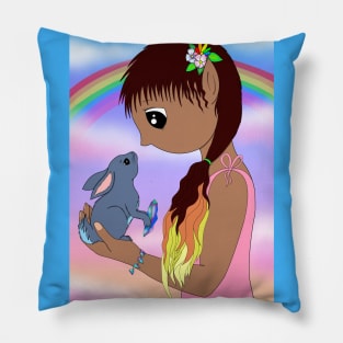 Fairy and Rabbit Pillow