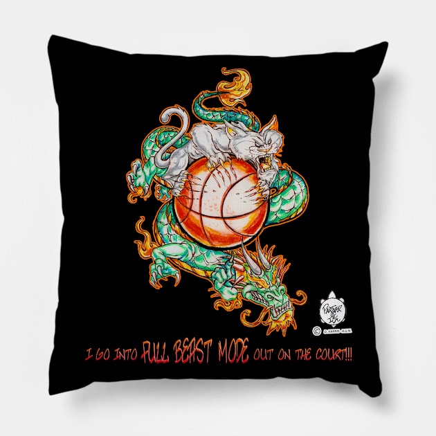 FULL BEAST MODE ON THE COURT!!! Pillow by DHARRIS68