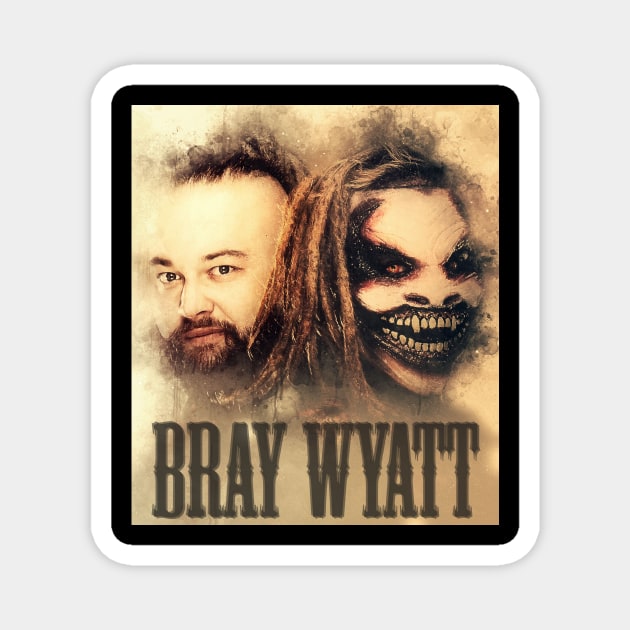 BRAY WYATT - VINTAGE-2 Magnet by MufaArtsDesigns