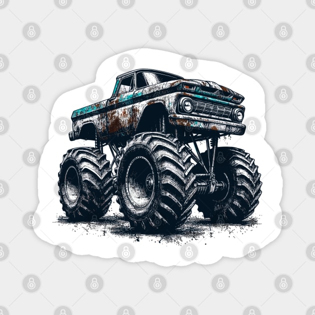 Monster Truck Magnet by Vehicles-Art