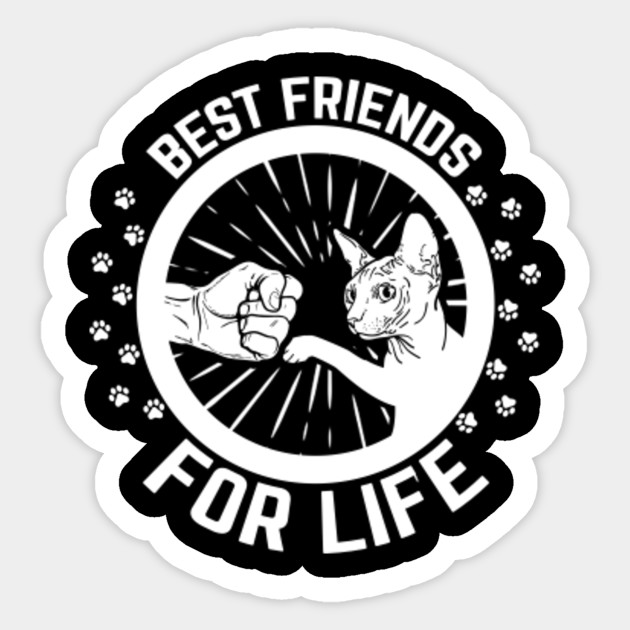 Sphynx Cat Best Friends For Life Shirt Sphynx Cat Sticker