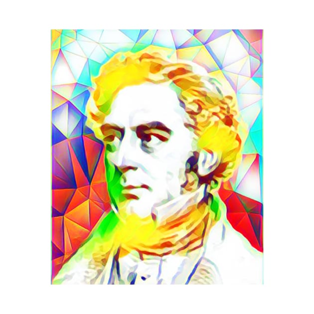 Robert Stephenson Colourful Portrait | Robert Stephenson Artwork 11 by JustLit