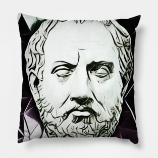 Thucydides Black and White Portrait | Thucydides Artwork 3 Pillow