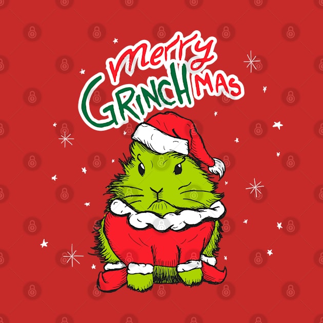 Merry Grinchmas bunny by Nina_R