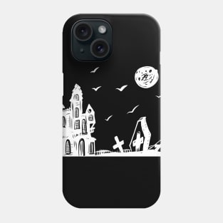 Creepy Halloween Castle Phone Case