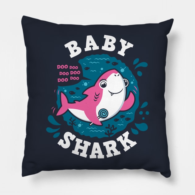 Baby Shark Girl Pillow by Olipop