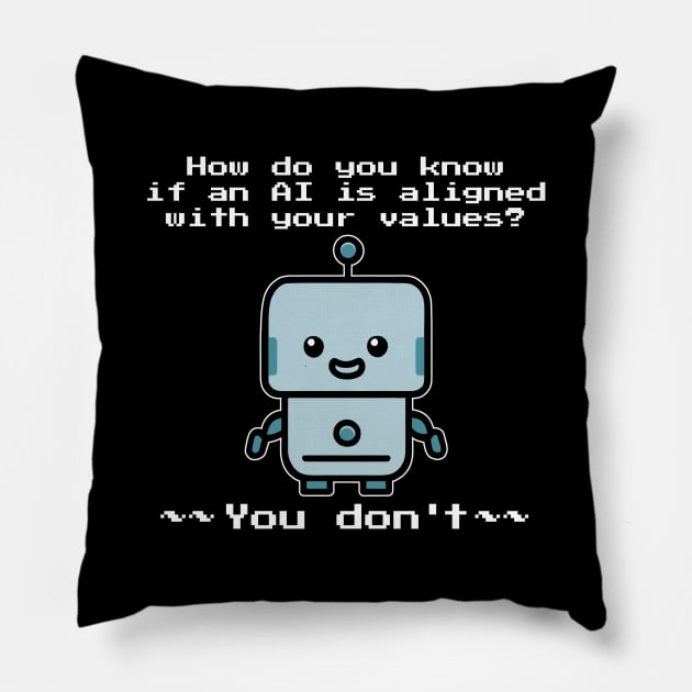 AI ALIGNMENT Pillow by Decamega