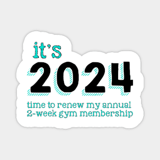 2024 Gym Membership Magnet