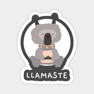 Namaste Llamaste Llama Yoga Magnet
