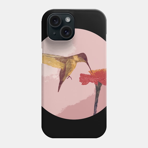 Hummingbird Red Phone Case by Zachfan1212