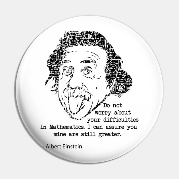 Albert Einstein Pin by Lumio Gifts