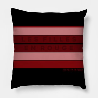 Les Filles en Rouge Paris Pillow