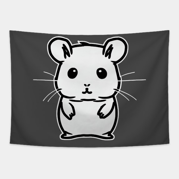 Minimalistic hamster Tapestry by stkUA