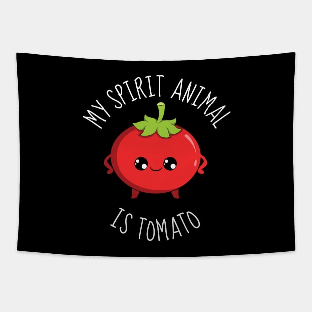 My Spirit Animal Is Tomato Funny Tapestry by DesignArchitect