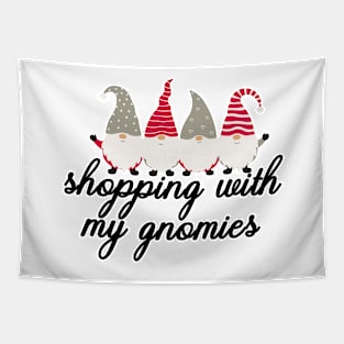 Shopping With My Gnomies Tapestry