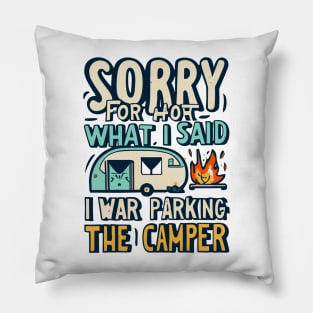 Sorry for what I said while I was Parking the Camper Pillow