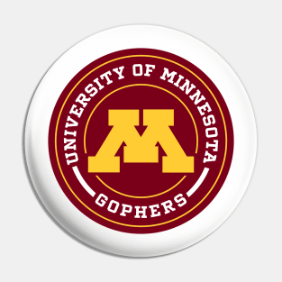 Gophers - Circle Design Pin