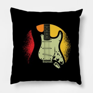 Vintage Guitar Graphic - For Men & Women Guitarists Pillow