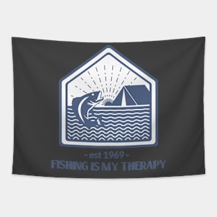 Fishing is my therapy 1 Tapestry