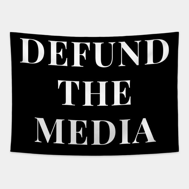 Defund The Media Tapestry by WPKs Design & Co