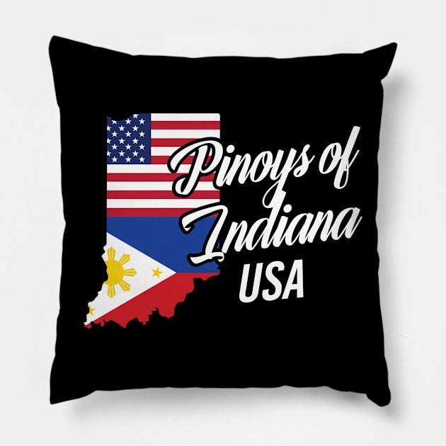 Filipinos of Indiana Design for Proud Fil-Ams Pillow by c1337s