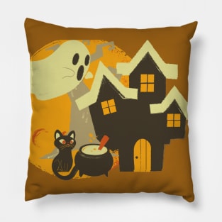 Haunted House Pillow