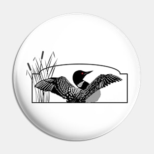 Loon Bird Pin