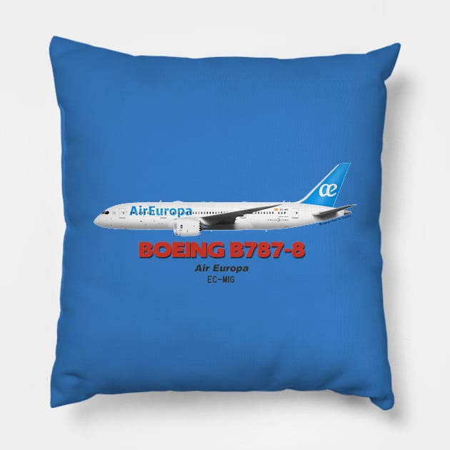 Boeing B787-8 - Air Europa Pillow by TheArtofFlying