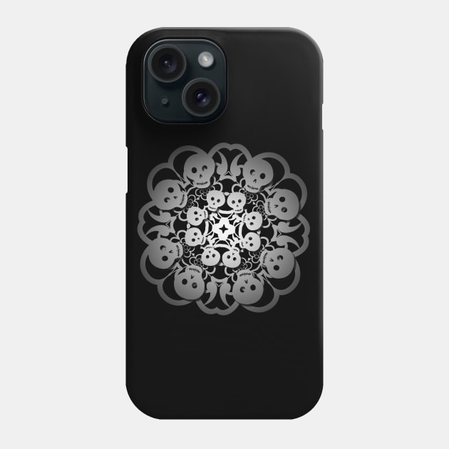 Skull Snowflake Phone Case by MortemPosts