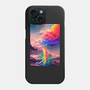 ABSTRACT RAINBOW AFTER THE RAIN Phone Case