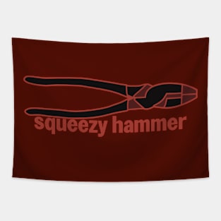 Funny Squeezy Hammer Electrical Tapestry