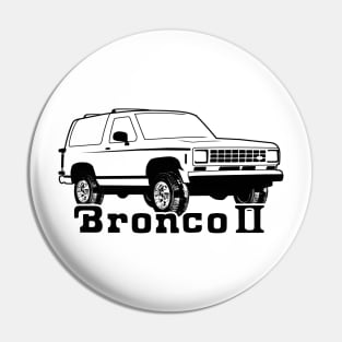 1983-1988 Ford Bronco II, w/Tires, Black Print Pin