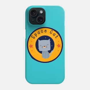 Cute Space Cat Cartoon Design Phone Case