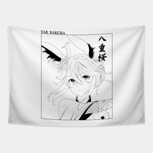 Fox Samurai Tapestry