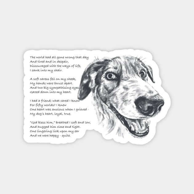 My Comforter poem - Border Collie Magnet by archiesgirl