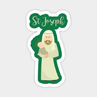 Saint Joseph and Baby Jesus Magnet