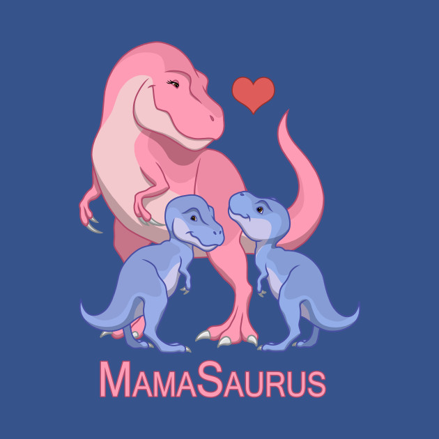 Download MamaSaurus T-Rex Mommy & Twin Baby Boy Dinosaurs ...