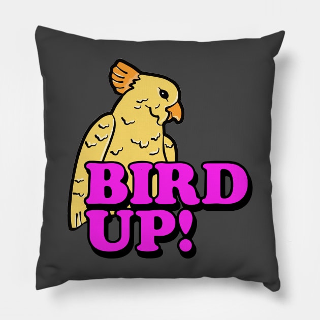 Bird Up Pillow by Spock Jenkins