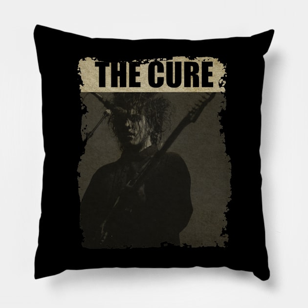 The Cure - RETRO BLACKWHITE Pillow by Wendyshopart