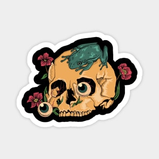 Skull Frog T-Shirt Magnet