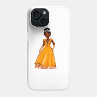 Princess Coco  ! beautiful  black girl with Afro hair, brown eyes and dark brown skin. Hair love ! Phone Case